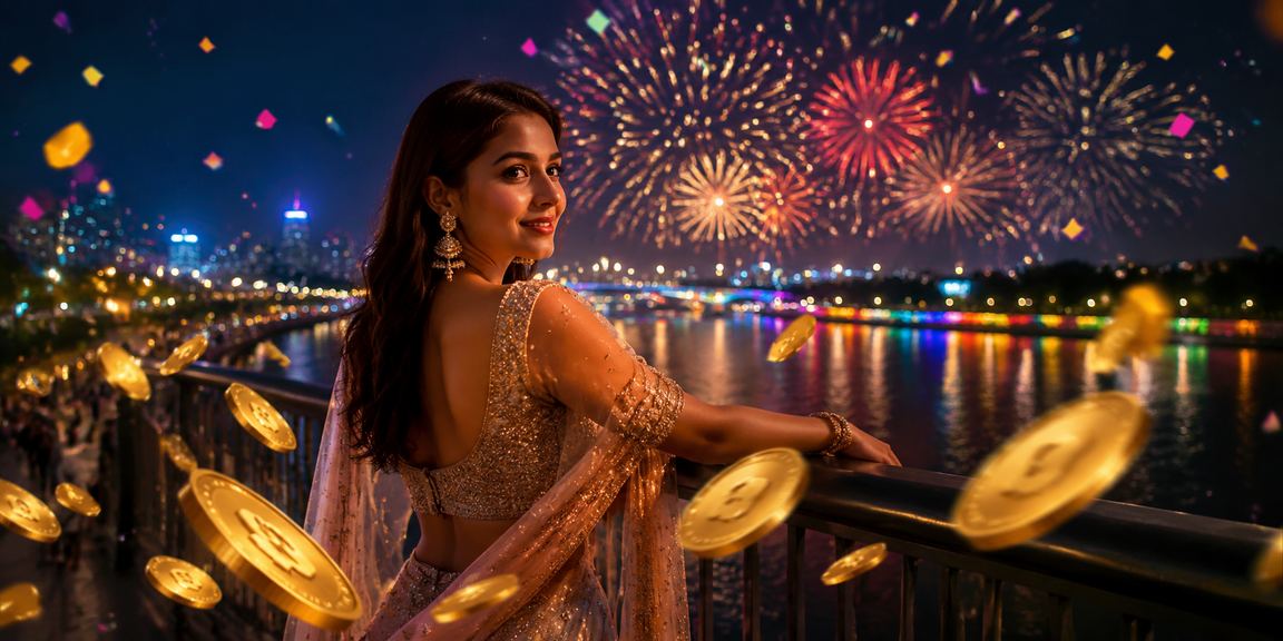 Scenic Ahmedabad riverfront with evening sports betting ambience