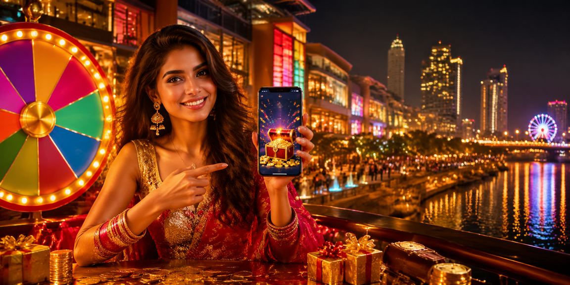 Bangalore MG Road night market with roulette game
